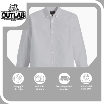 Áo sơ mi kẻ sọc OutLab form rộng trẻ trung, phong cách hiện đại